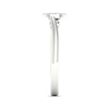 Thumbnail Image 3 of Multi-Diamond Oval Promise Ring 1/6 ct tw Sterling Silver