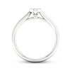 Thumbnail Image 4 of Multi-Diamond Oval Promise Ring 1/6 ct tw Sterling Silver