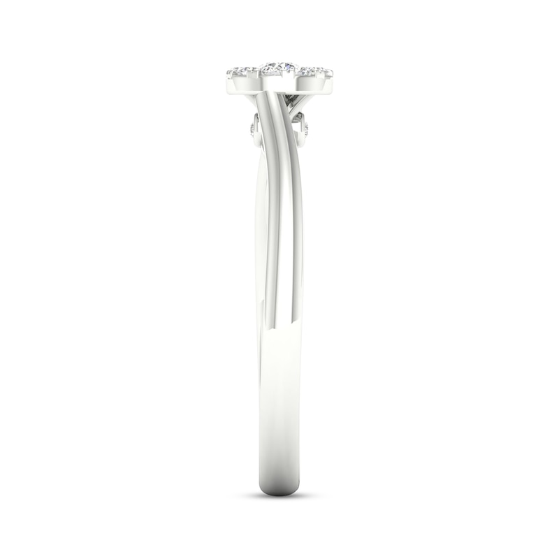 Main Image 3 of Multi-Diamond Circle Promise Ring 1/6 ct tw Sterling Silver