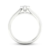 Thumbnail Image 3 of Multi-Diamond Center Round Promise Ring 1/6 ct tw Round-cut Sterling Silver