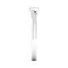 Thumbnail Image 3 of Multi-Diamond Cushion Promise Ring 1/6 ct tw Sterling Silver