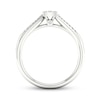 Thumbnail Image 4 of Multi-Diamond Cushion Promise Ring 1/6 ct tw Sterling Silver
