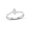 Thumbnail Image 1 of Multi-Diamond Marquise Promise Ring 1/6 ct tw Sterling Silver