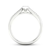 Thumbnail Image 4 of Multi-Diamond Marquise Promise Ring 1/6 ct tw Sterling Silver