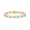 Lab-Created Diamonds by KAY Circle Link Bracelet 2 ct tw 14K Yellow Gold 7"