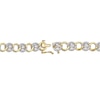 Lab-Created Diamonds by KAY Circle Link Bracelet 2 ct tw 14K Yellow Gold 7"
