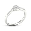 Thumbnail Image 1 of Multi-Diamond Center Round Promise Ring 1/6 ct tw Round-cut Sterling Silver