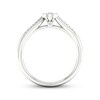 Thumbnail Image 3 of Multi-Diamond Center Round Promise Ring 1/6 ct tw Round-cut Sterling Silver
