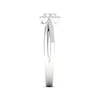 Thumbnail Image 3 of Multi-Diamond Heart Halo Promise Ring 1/6 ct tw Sterling Silver