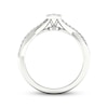 Thumbnail Image 4 of Multi-Diamond Cushion Promise Ring 1/6 ct tw Sterling Silver