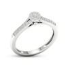 Thumbnail Image 2 of Multi-Diamond Circle Promise Ring 1/6 ct tw Sterling Silver