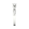 Thumbnail Image 2 of Multi-Diamond Center Round Twist Promise Ring 1/6 ct tw Round-cut Sterling Silver