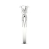 Thumbnail Image 3 of Multi-Diamond Teardrop Twist Promise Ring 1/6 ct tw Sterling Silver