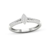 Thumbnail Image 1 of Multi-Diamond Marquise Promise Ring 1/6 ct tw Sterling Silver
