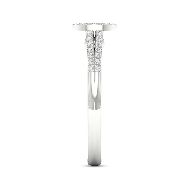 Main Image 3 of Multi-Diamond Marquise Promise Ring 1/6 ct tw Sterling Silver