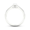 Thumbnail Image 4 of Multi-Diamond Marquise Promise Ring 1/6 ct tw Sterling Silver