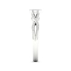 Thumbnail Image 3 of Multi-Diamond Oval Twist Promise Ring 1/6 ct tw Sterling Silver
