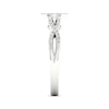 Thumbnail Image 2 of Multi-Diamond Center Marquise Twist Promise Ring 1/6 ct tw Round-cut Sterling Silver