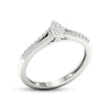 Thumbnail Image 2 of Multi-Diamond Teardrop Promise Ring 1/6 ct tw Sterling Silver