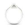 Thumbnail Image 4 of Multi-Diamond Teardrop Promise Ring 1/6 ct tw Sterling Silver