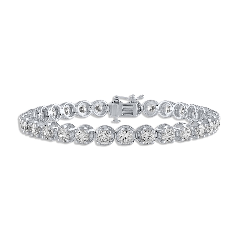 Main Image 1 of KAY Lab-Grown Diamonds Line Bracelet 10 ct tw 14K White Gold 7&quot;