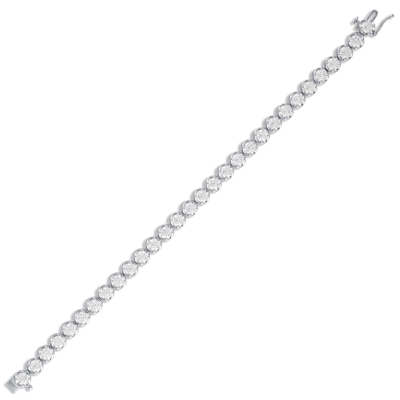 Main Image 2 of KAY Lab-Grown Diamonds Line Bracelet 10 ct tw 14K White Gold 7&quot;