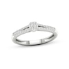 Thumbnail Image 1 of Multi-Diamond Cushion Promise Ring 1/6 ct tw Sterling Silver