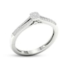 Thumbnail Image 2 of Multi-Diamond Cushion Promise Ring 1/6 ct tw Sterling Silver