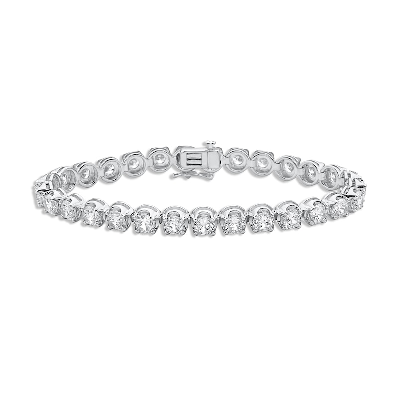 Main Image 1 of KAY Lab-Grown Diamonds Line Bracelet 12 ct tw 14K White Gold 7&quot;