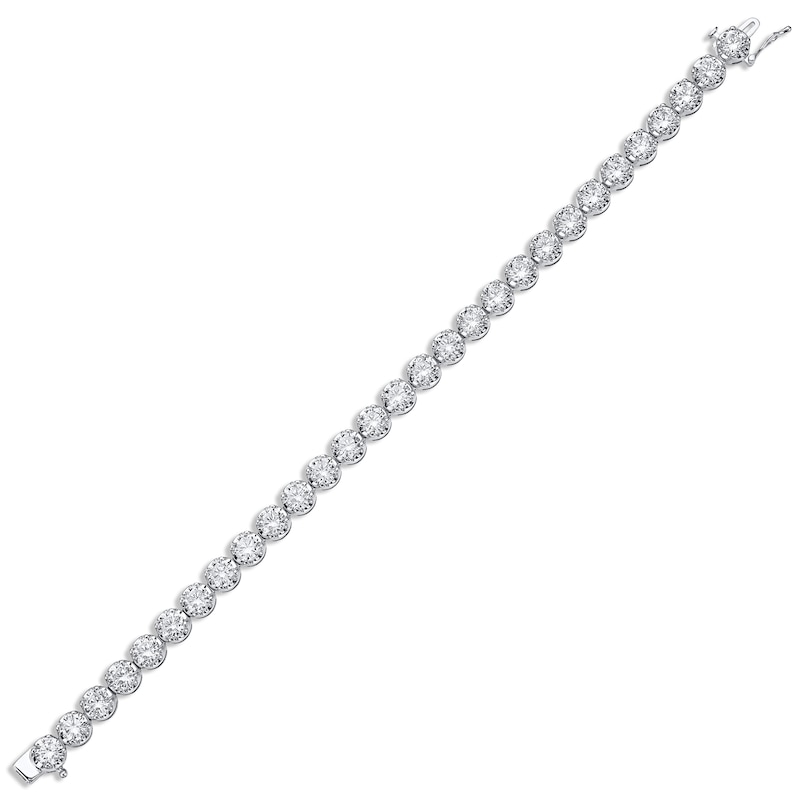 Lab-Created Diamonds by KAY Line Bracelet 12 ct tw 14K White Gold 7"