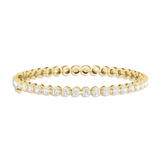 Color Merchants 14K Yellow Gold Diamond Bracelet TB2344, Clater Jewelers
