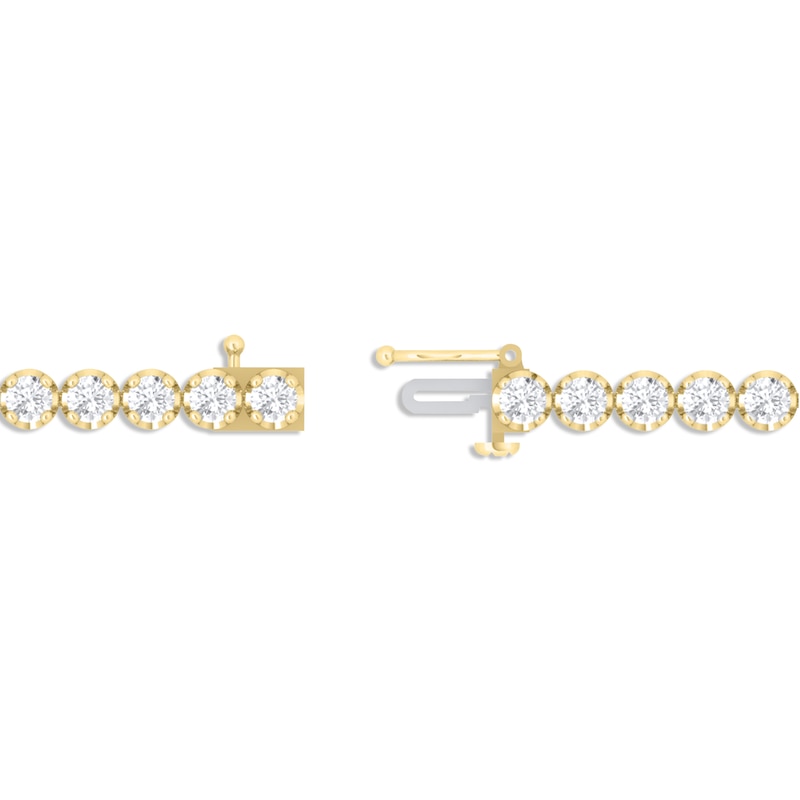 Lab-Created Diamonds by KAY Line Bracelet 5 ct tw 14K Yellow Gold 7"