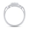 Thumbnail Image 2 of Diamond Three-Stone Ring 1/3 ct tw Round-cut 10K White Gold