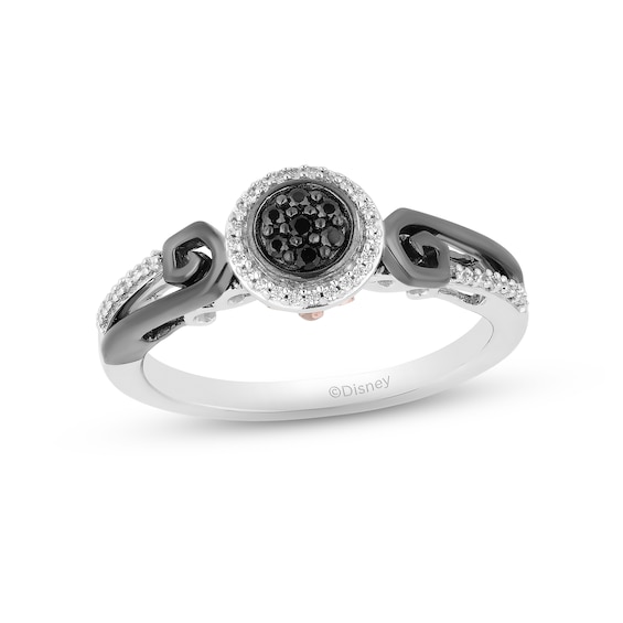 Kay Disney Treasures The Nightmare Before Christmas Diamond Ring 1/6 ct tw Sterling Silver & 10K Rose Gold