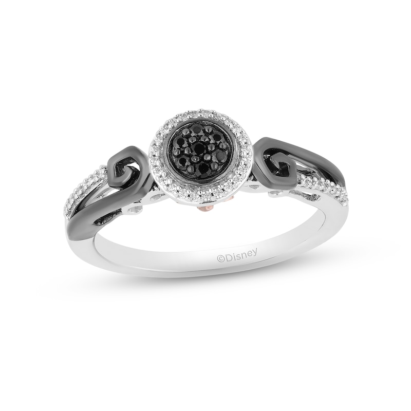 Disney Treasures The Nightmare Before Christmas Diamond Ring 1/6 ct tw Sterling Silver & 10K Rose Gold