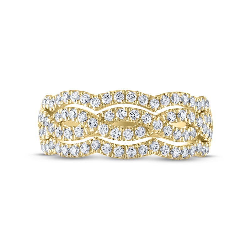 Main Image 3 of THE LEO Diamond Anniversary Band 3/4 ct tw Round-cut 14K Yellow Gold