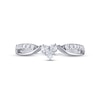 Thumbnail Image 2 of THE LEO Diamond Anniversary Band 1/5 ct tw Round-cut 14K White Gold