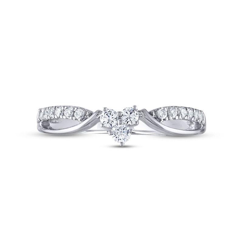 THE LEO Diamond Anniversary Band 1/5 ct tw Round-cut 14K White Gold