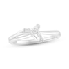 Thumbnail Image 0 of Diamond Ring 1/20 ct tw Round & Baguette-cut Sterling Silver