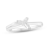 Thumbnail Image 0 of Diamond Ring 1/20 ct tw Round & Baguette-cut Sterling Silver