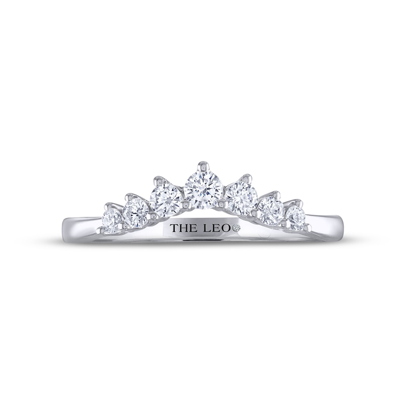 THE LEO Diamond Anniversary Band 1/3 ct tw Round-cut 14K White Gold