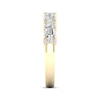 Thumbnail Image 2 of Diamond Deconstructed Ring 1 ct tw Emerald & Round-cut 14K Yellow Gold
