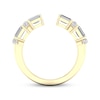 Thumbnail Image 3 of Diamond Deconstructed Ring 1 ct tw Emerald & Round-cut 14K Yellow Gold