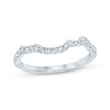 Thumbnail Image 1 of Now + Forever Diamond Contoured Wedding Band 1/5 ct tw 14K White Gold