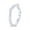 Thumbnail Image 2 of Now + Forever Diamond Contoured Wedding Band 1/5 ct tw 14K White Gold