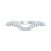 Thumbnail Image 3 of Now + Forever Diamond Contoured Wedding Band 1/5 ct tw 14K White Gold