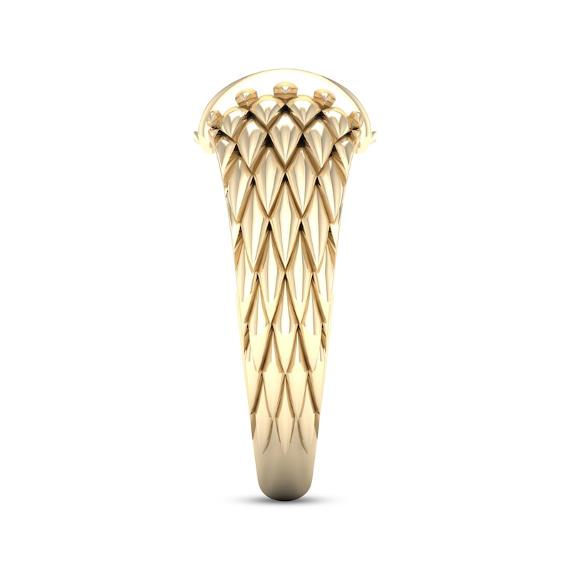 Main Image 3 of Diamond Scale Ring 1/5 ct tw Round-cut 10K Yellow Gold