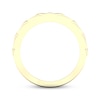 Thumbnail Image 4 of Diamond Stripe Quilted Ring 1/6 ct tw Round-cut 10K Yellow Gold