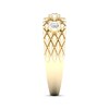 Thumbnail Image 2 of Diamond Scale Three-Stone Ring 1/5 ct tw Round-cut 10K Yellow Gold