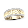 Thumbnail Image 0 of Diamond Edge Scale Ring 1/3 ct tw Round-cut 10K Yellow Gold